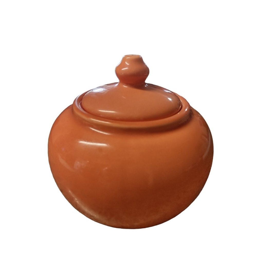 Vintage Haeger Ceramic Pottery Vase Ginger Jar with Lid Pink Peach